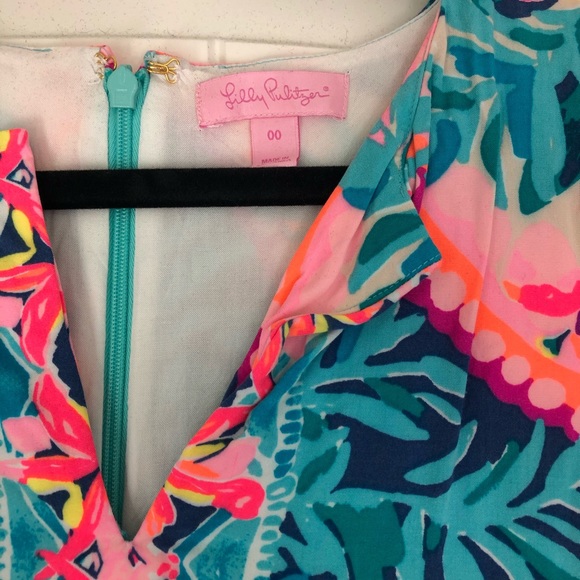 Lilly Pulitzer Tropical Print Romper 00 - Picture 2 of 5